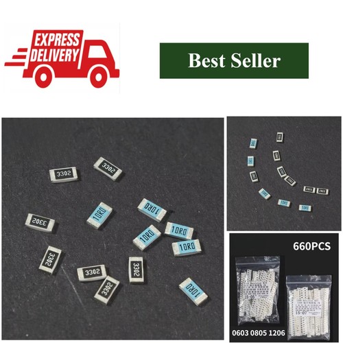 660pcs smd kit resistenze - smd,